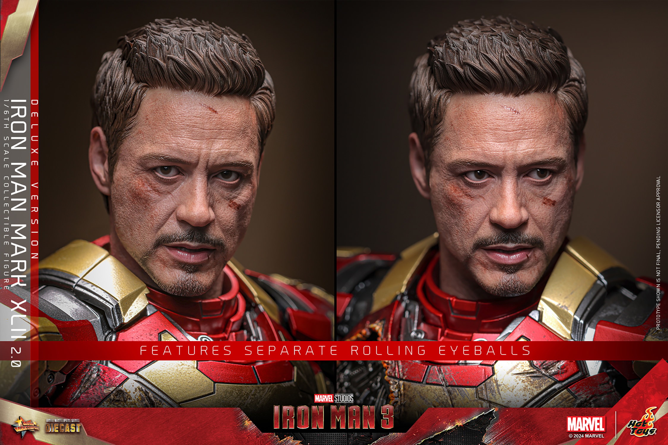 Marvel Iron Man Mark XLII (2.0) Deluxe Sixth Scale Figure  (Prototype Shown) View 18