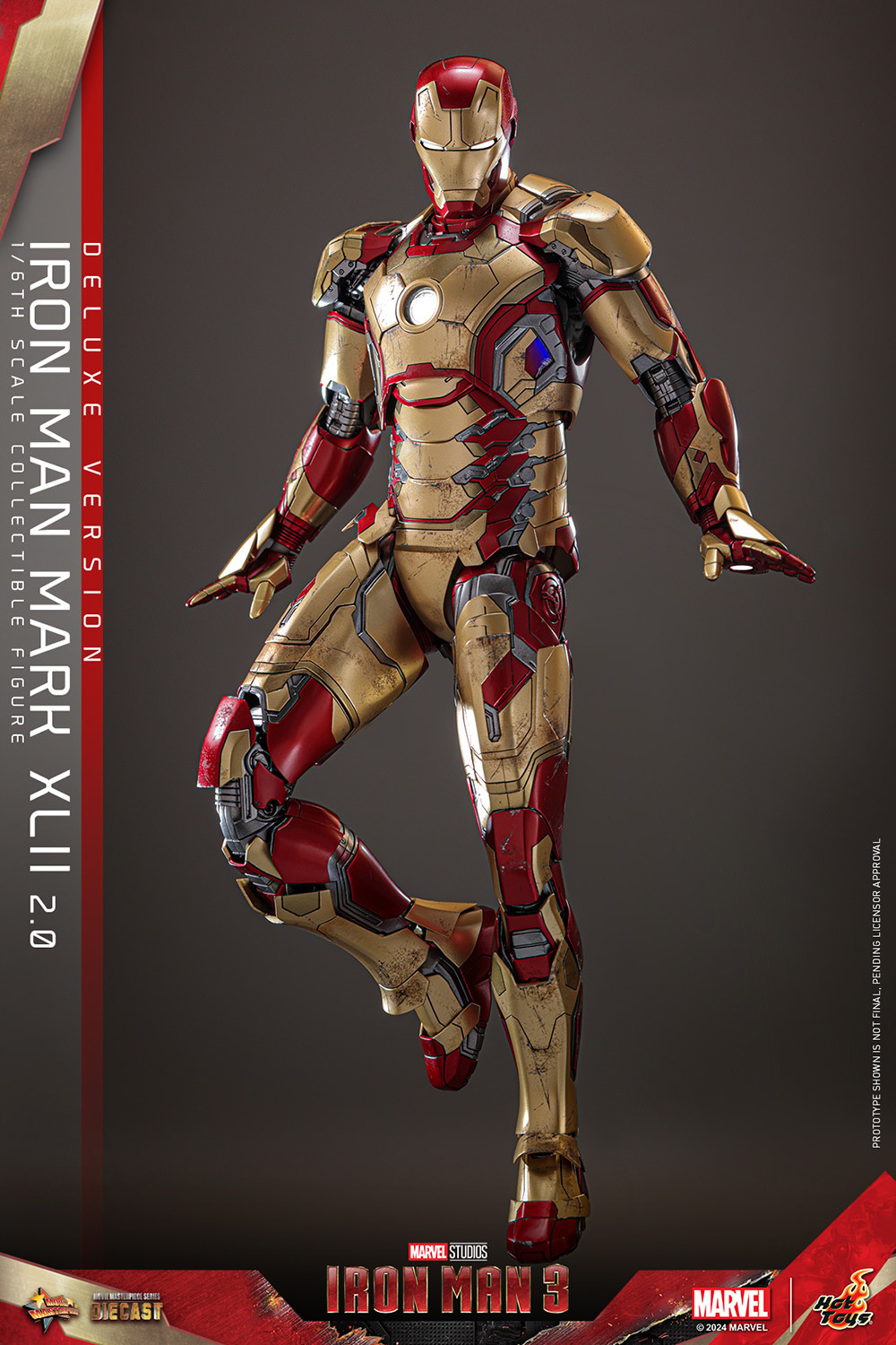 Marvel Iron Man Mark XLII (2.0) (Deluxe Version) (Special Edition) Sixth Scale Figure  (Prototype Shown) View 6
