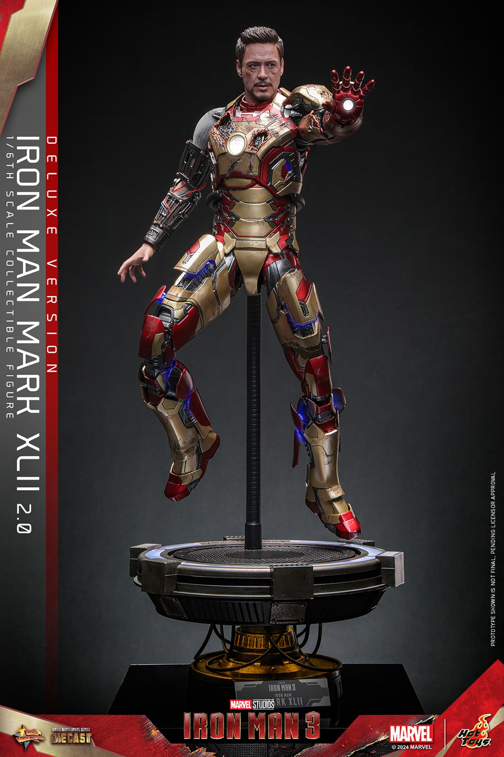 Marvel Iron Man Mark XLII (2.0) (Deluxe Version) (Special Edition) Sixth Scale Figure  (Prototype Shown) View 15