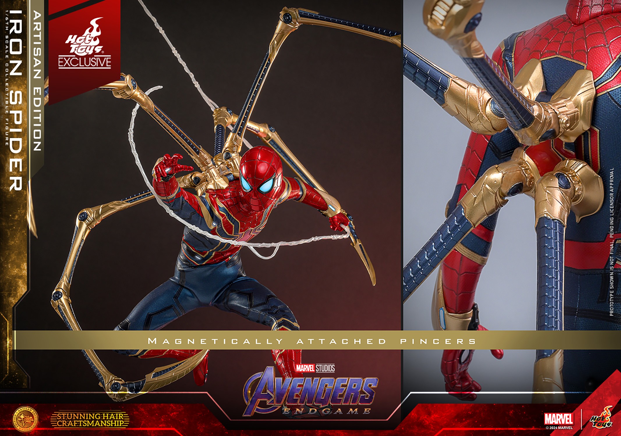 Marvel Iron Spider (Artisan Edition) Sixth Scale Figure  (Prototype Shown) View 19