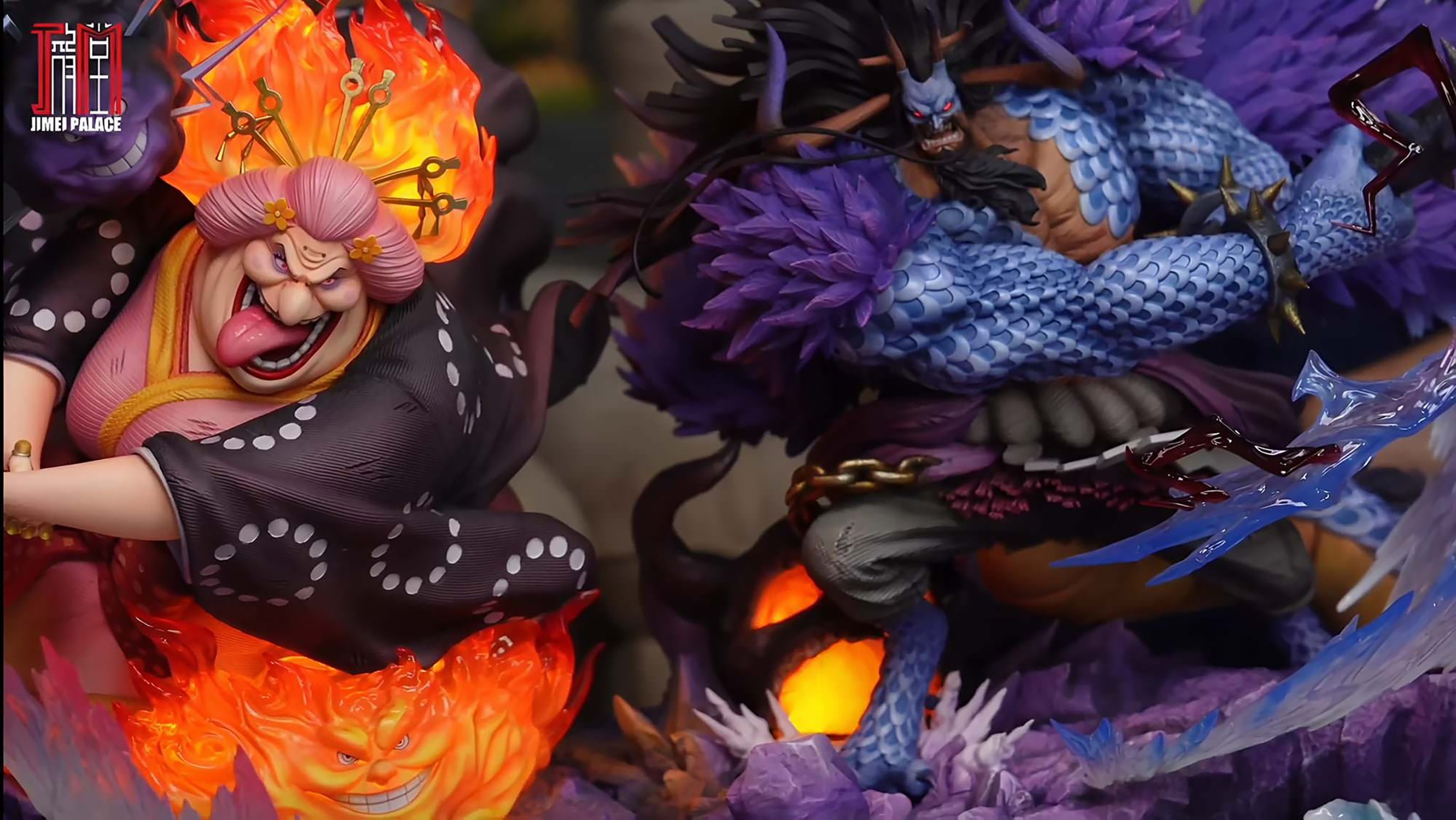 Big Mom & Kaido with Hakai Statue by Jimei Palace | Sideshow