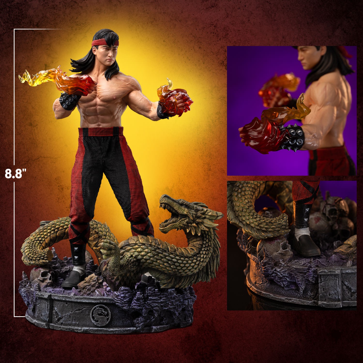 Mortal Kombat Liu Kang 1:10 Scale Statue  (Prototype Shown) View 2