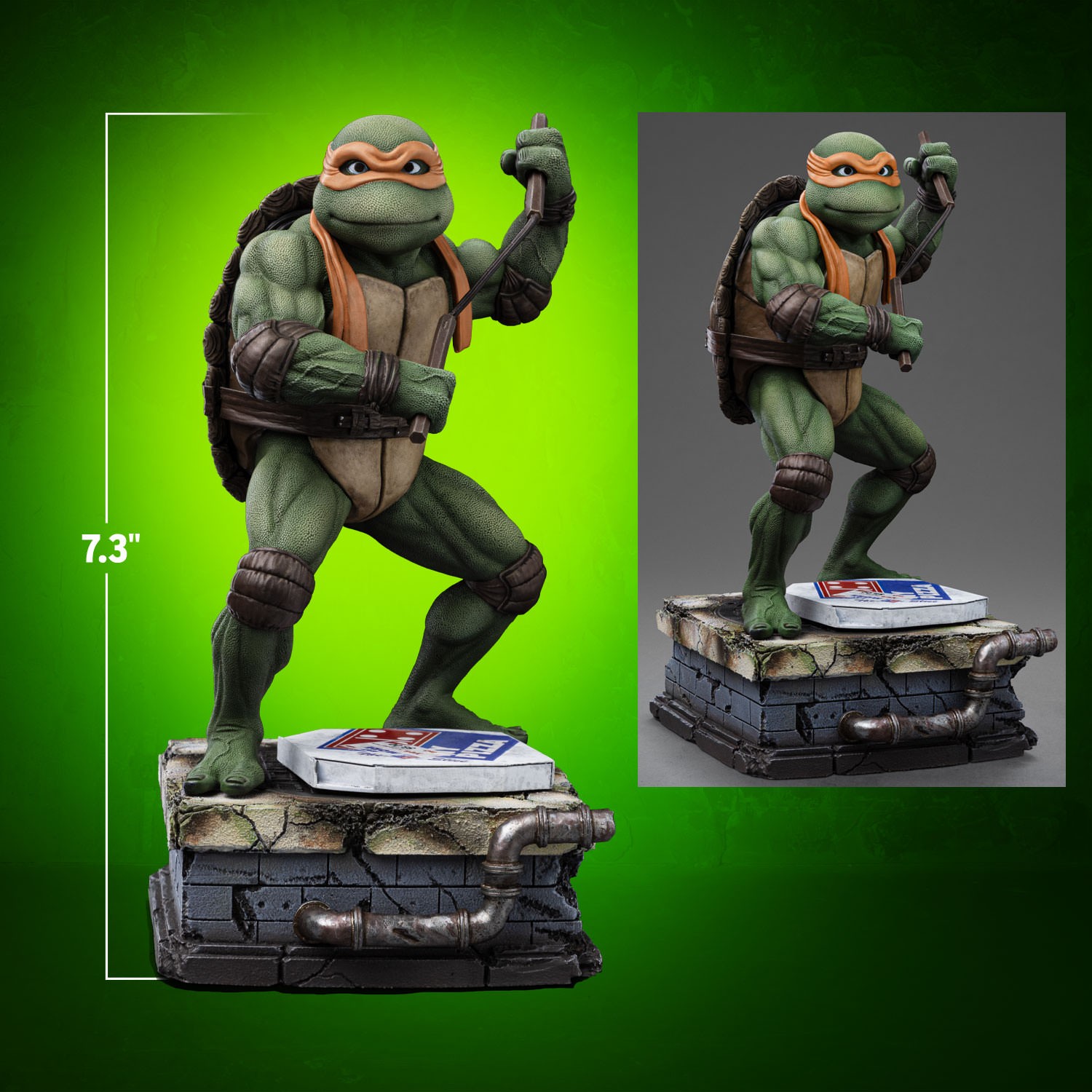 Michelangelo 1:10 Scale Statue by Iron Studios | Sideshow