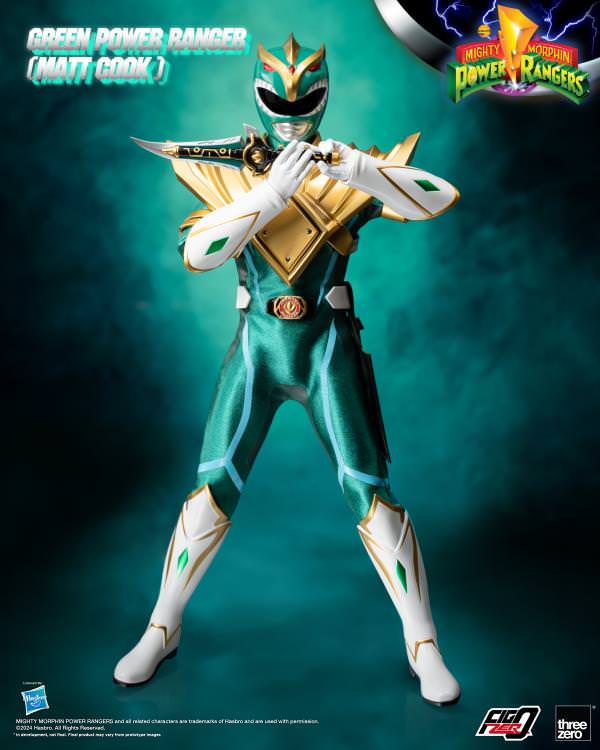 Mighty Morphin Power Rangers Green Power Ranger (Matt Cook) PX Exclusive Sixth Scale Figure  (Prototype Shown) View 8