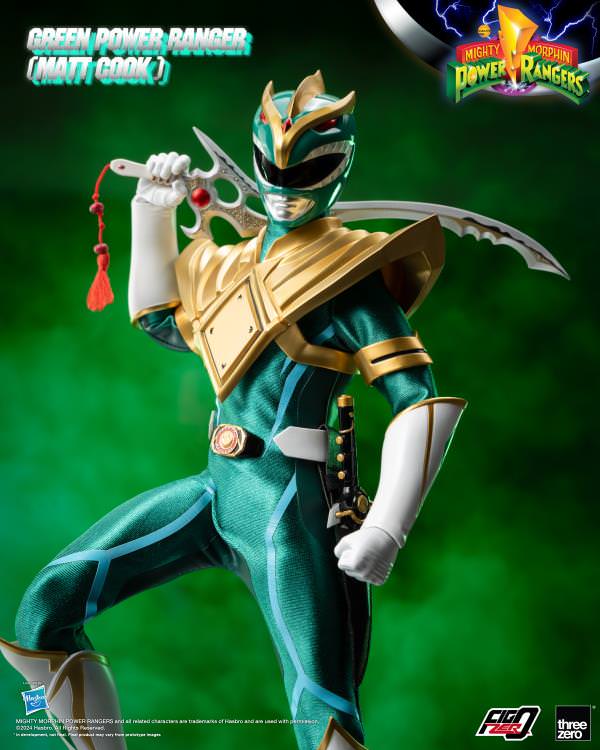 Mighty Morphin Power Rangers Green Power Ranger (Matt Cook) PX Exclusive Sixth Scale Figure  (Prototype Shown) View 12