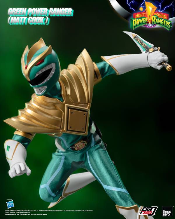 Mighty Morphin Power Rangers Green Power Ranger (Matt Cook) PX Exclusive Sixth Scale Figure  (Prototype Shown) View 14