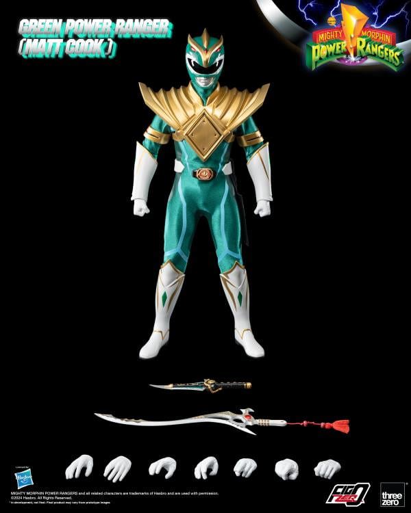 Mighty Morphin Power Rangers Green Power Ranger (Matt Cook) PX Exclusive Sixth Scale Figure  (Prototype Shown) View 16