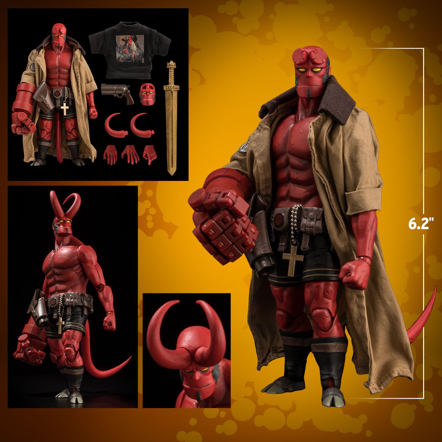 Hellboy Action Figure by 1000Toys | Sideshow Collectibles