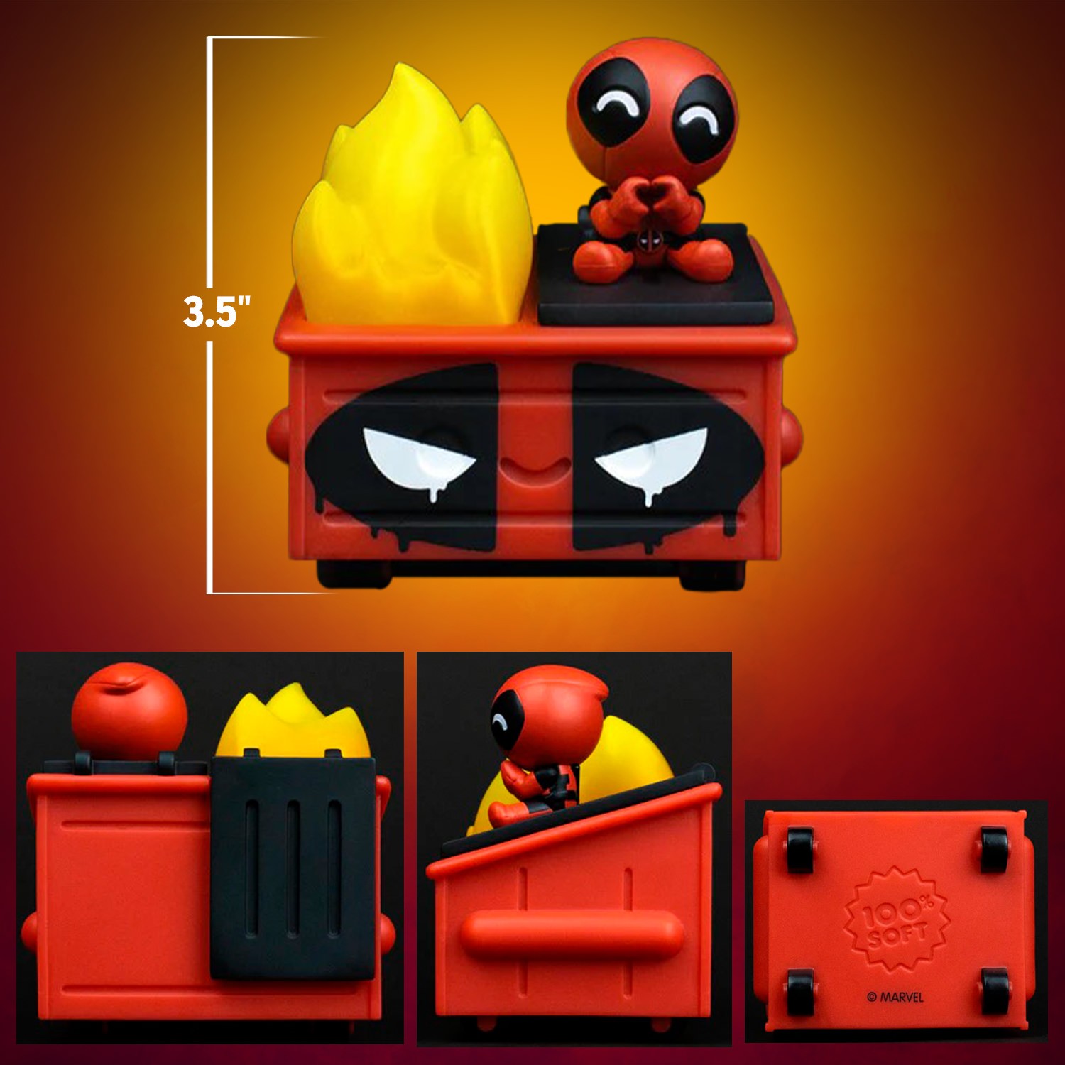 Marvel Deadpool Dumpster Fire Vinyl Collectible  (Prototype Shown) View 2