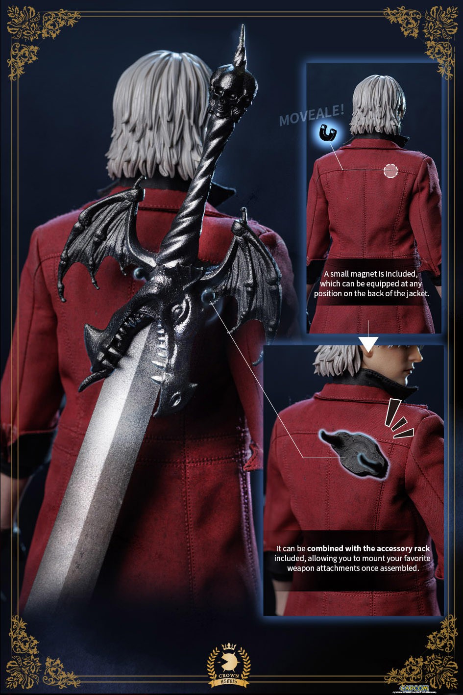 Devil May Cry Dante - The Original (Luxury Edition) Sixth Scale Figure  (Prototype Shown) View 17
