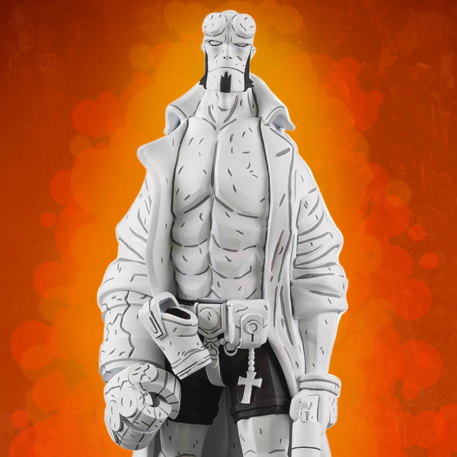 Hellboy Hellboy Black & White (Previews Exclusive) Sixth Scale Figure  (Prototype Shown) View 1