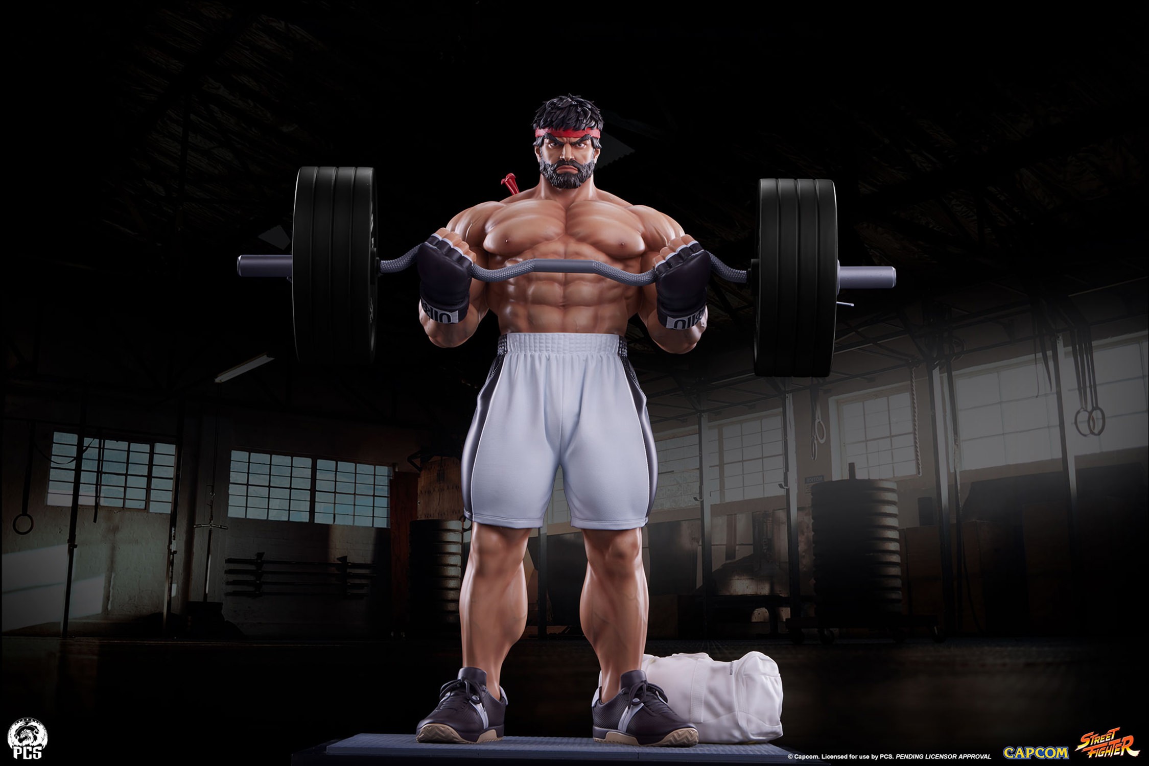 Street Fighter Ryu: Powerlifting (Battle Edition) Quarter Scale Statue  (Prototype Shown) View 3