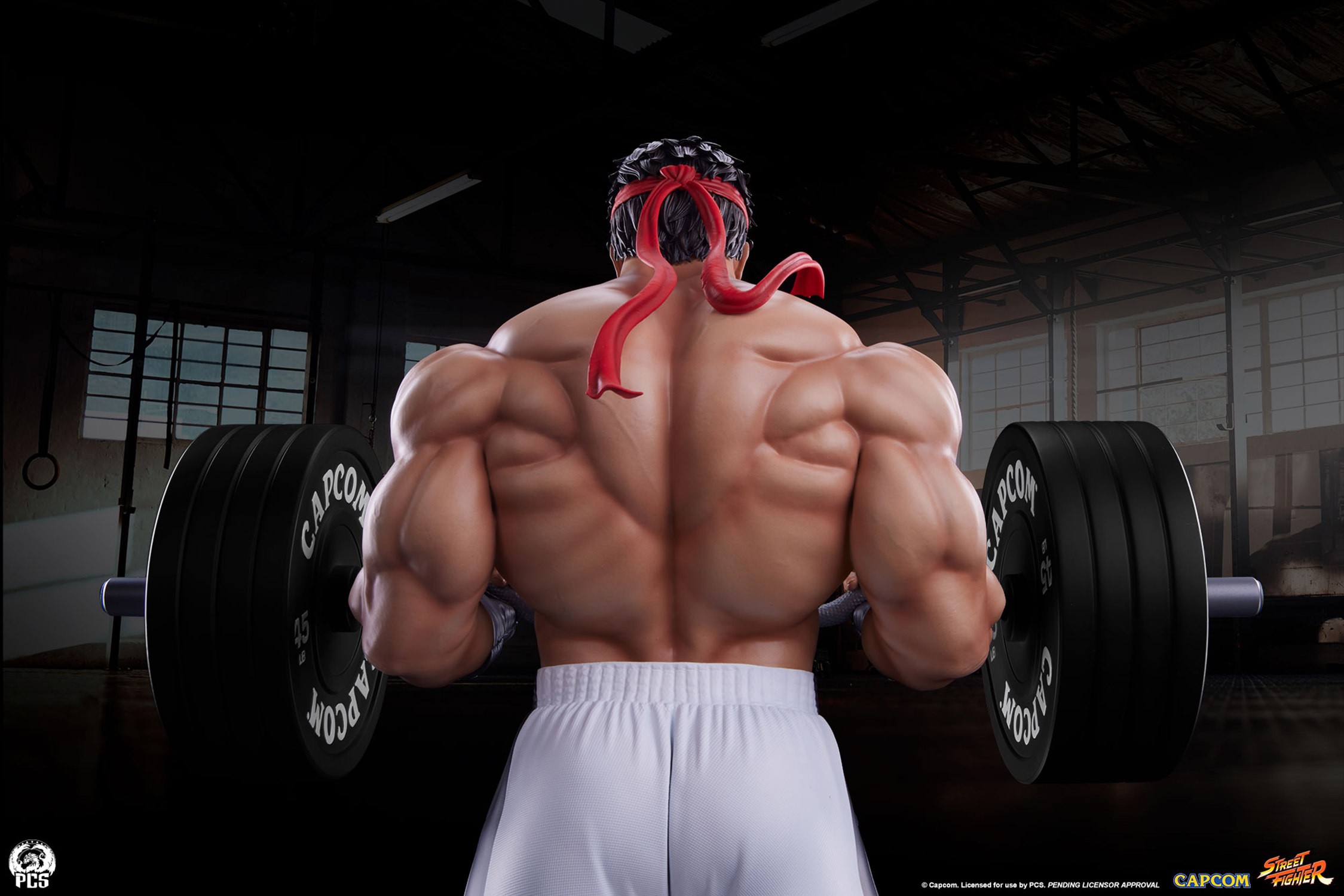 Street Fighter Ryu: Powerlifting (Battle Edition) Quarter Scale Statue  (Prototype Shown) View 4