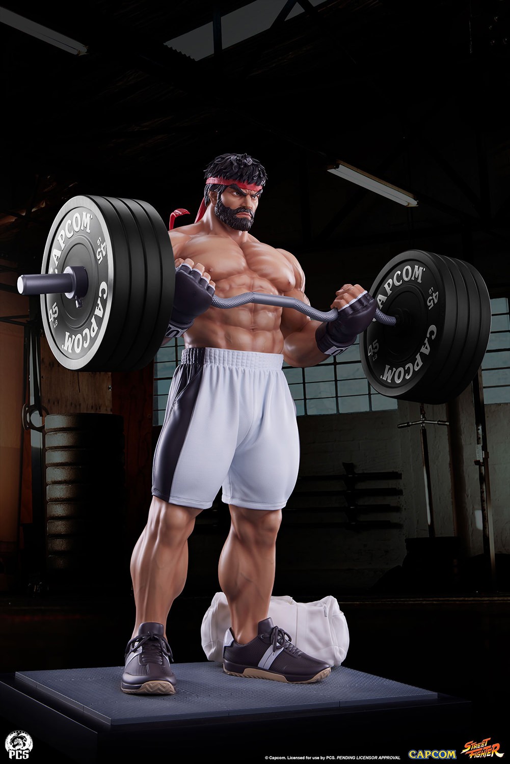 Street Fighter Ryu: Powerlifting (Battle Edition) Quarter Scale Statue  (Prototype Shown) View 6