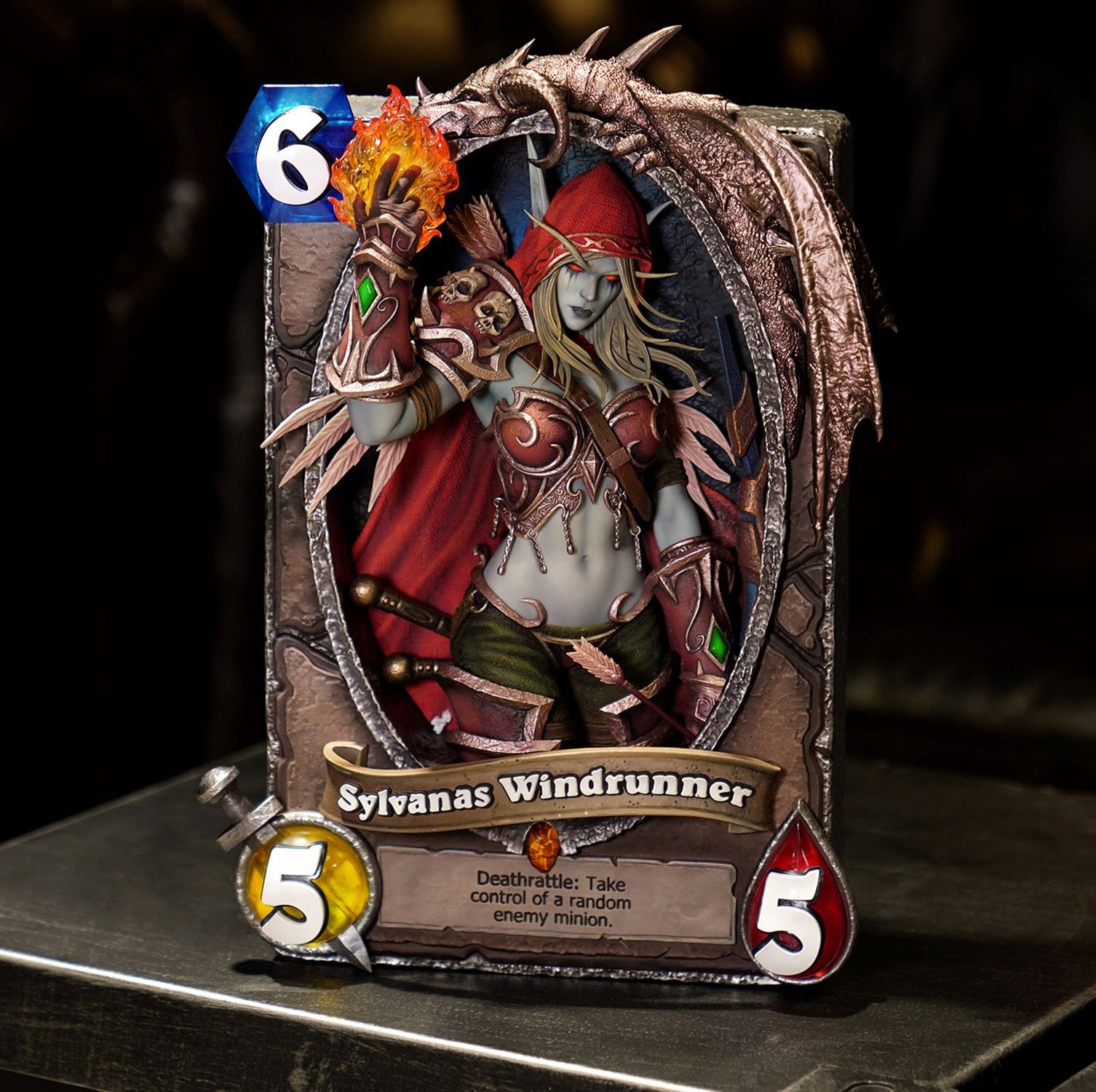 Warcraft Sylvanas Windrunner 3D Art Frame Miscellaneous Collectibles  (Prototype Shown) View 1