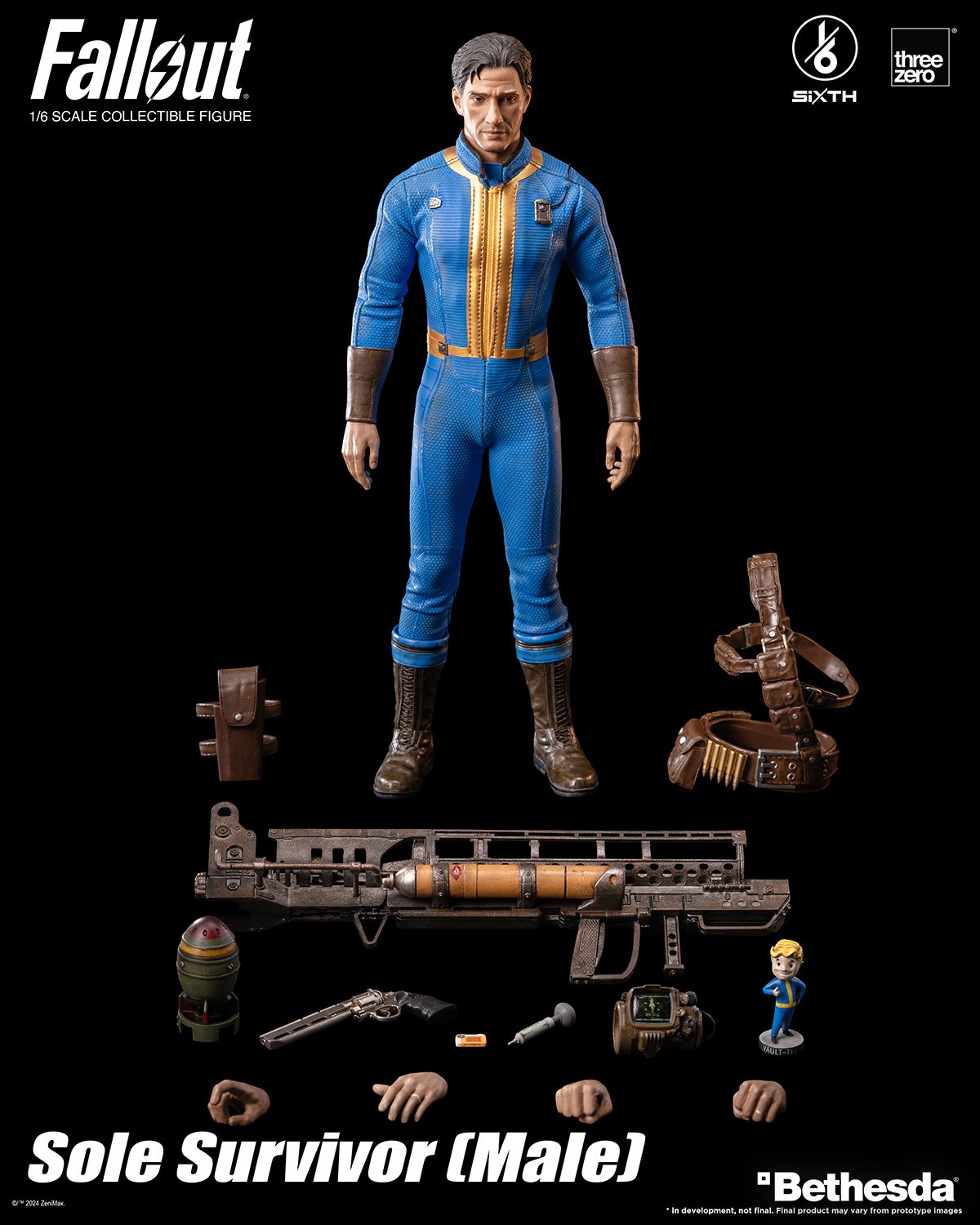 Fallout Sole Survivor (Male) Sixth Scale Figure  (Prototype Shown) View 14