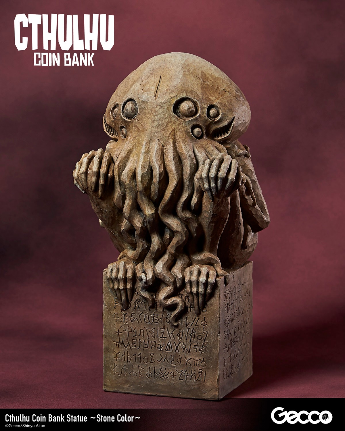 H.P. Lovecraft Cthulhu Coin Bank (Stone Color) Statues  (Prototype Shown) View 7