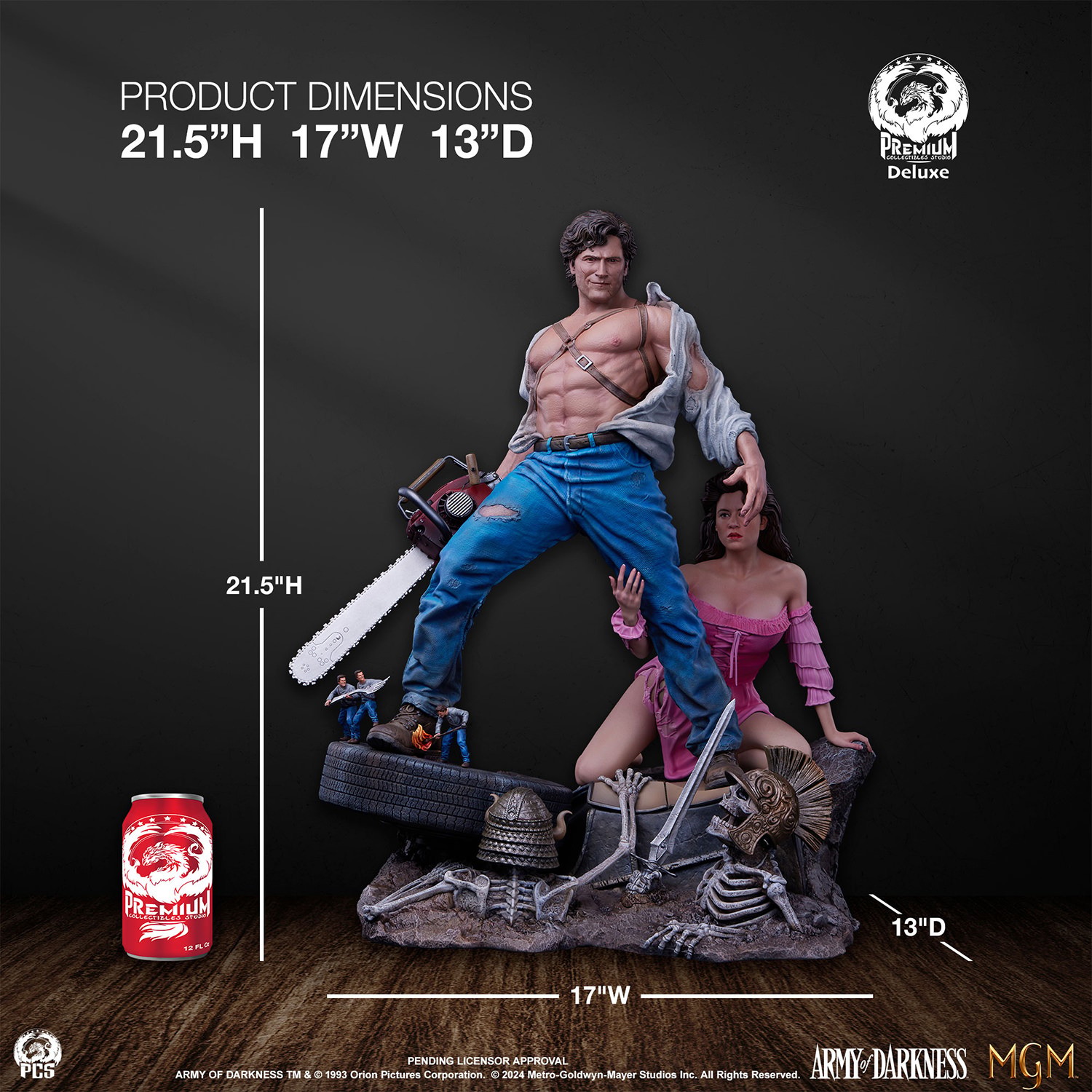 Army of Darkness Ash Deluxe Edition Quarter Scale Statue  (Prototype Shown) View 2