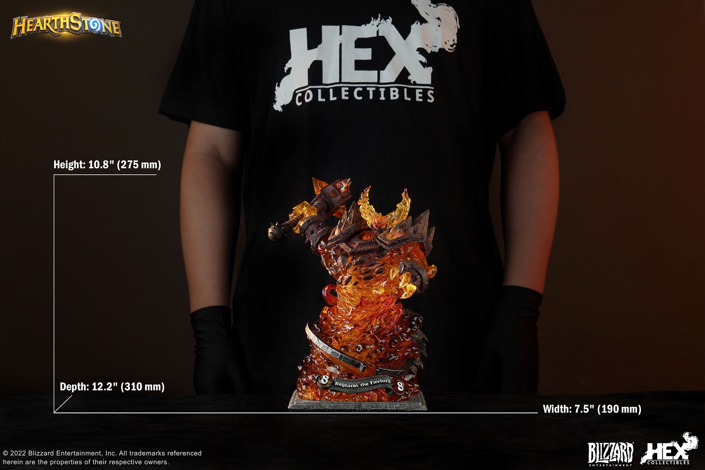 Warcraft Ragnaros the Firelord Statues  (Prototype Shown) View 15