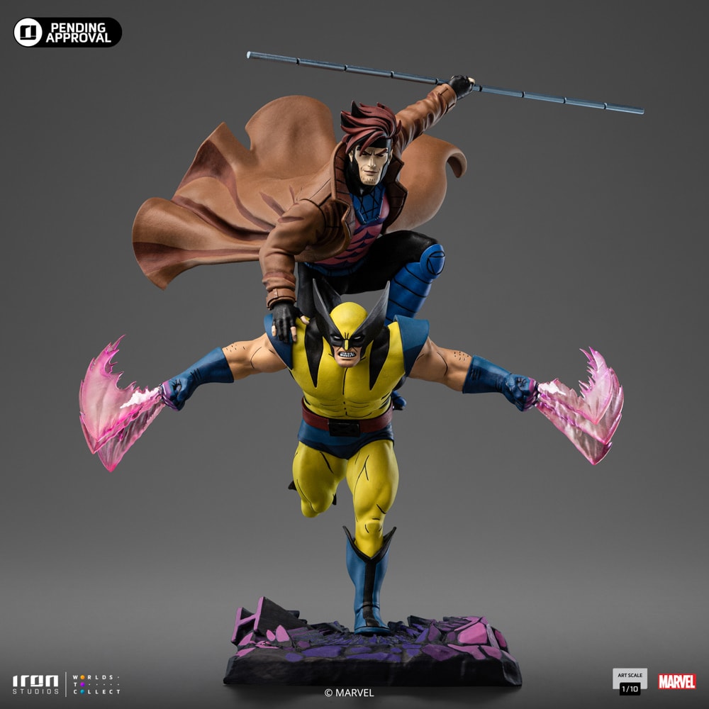 X-MEN ウルヴァリン スタチュー Gambit & Wolverine Deluxe 1:10 Art Scale Statue by Iron