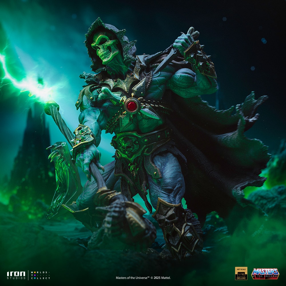 Masters of the Universe Skeletor Unleashed Deluxe 1:10 Scale Statue  (Prototype Shown) View 1