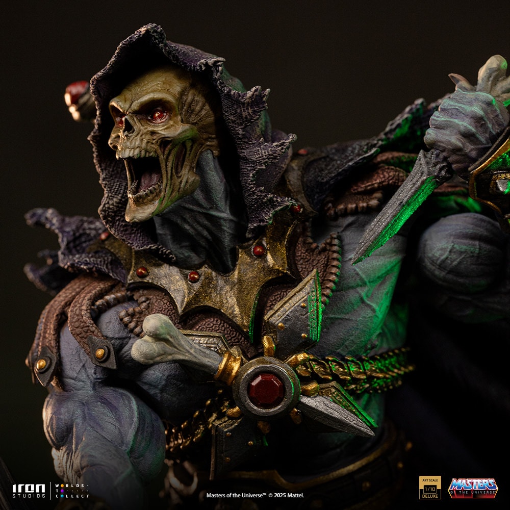 Masters of the Universe Skeletor Unleashed Deluxe 1:10 Scale Statue  (Prototype Shown) View 3
