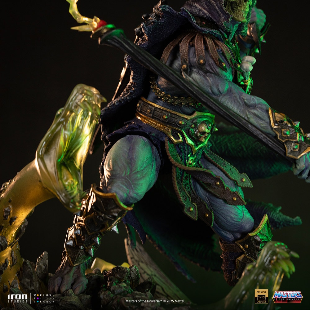 Masters of the Universe Skeletor Unleashed Deluxe 1:10 Scale Statue  (Prototype Shown) View 8