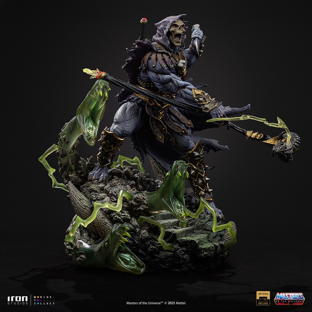 Masters of the Universe Skeletor Unleashed Deluxe 1:10 Scale Statue  (Prototype Shown) View 11