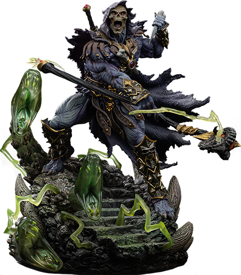 Masters of the Universe Skeletor Unleashed Deluxe 1:10 Scale Statue  (Prototype Shown) View 14