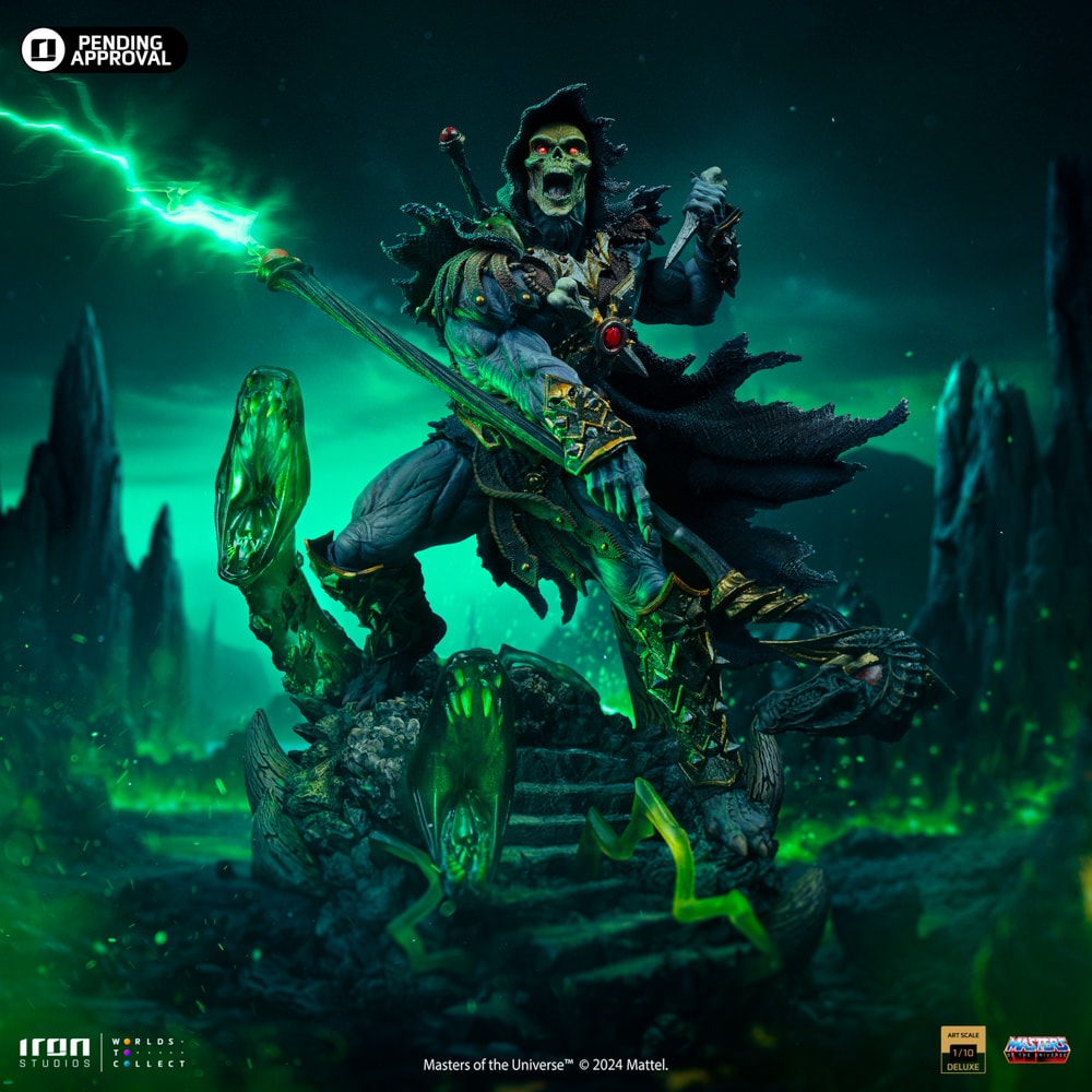 高感度ショップで2023年売れたブランド Deluxe Unleashed Skeletor 1:10 Iron by Statue Scale Art その他