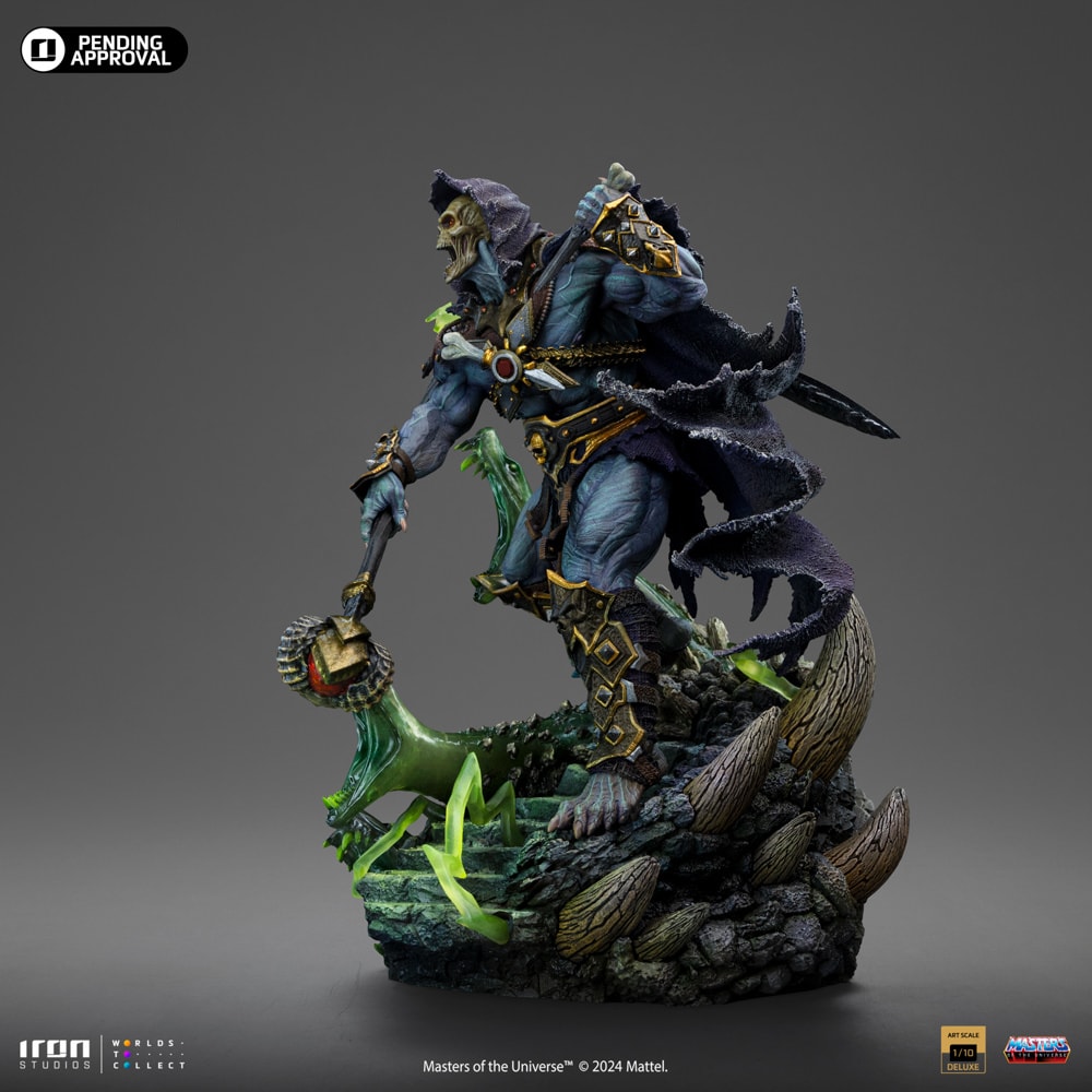 Skeletor Unleashed Deluxe 1:10 Art Scale Statue by Iron