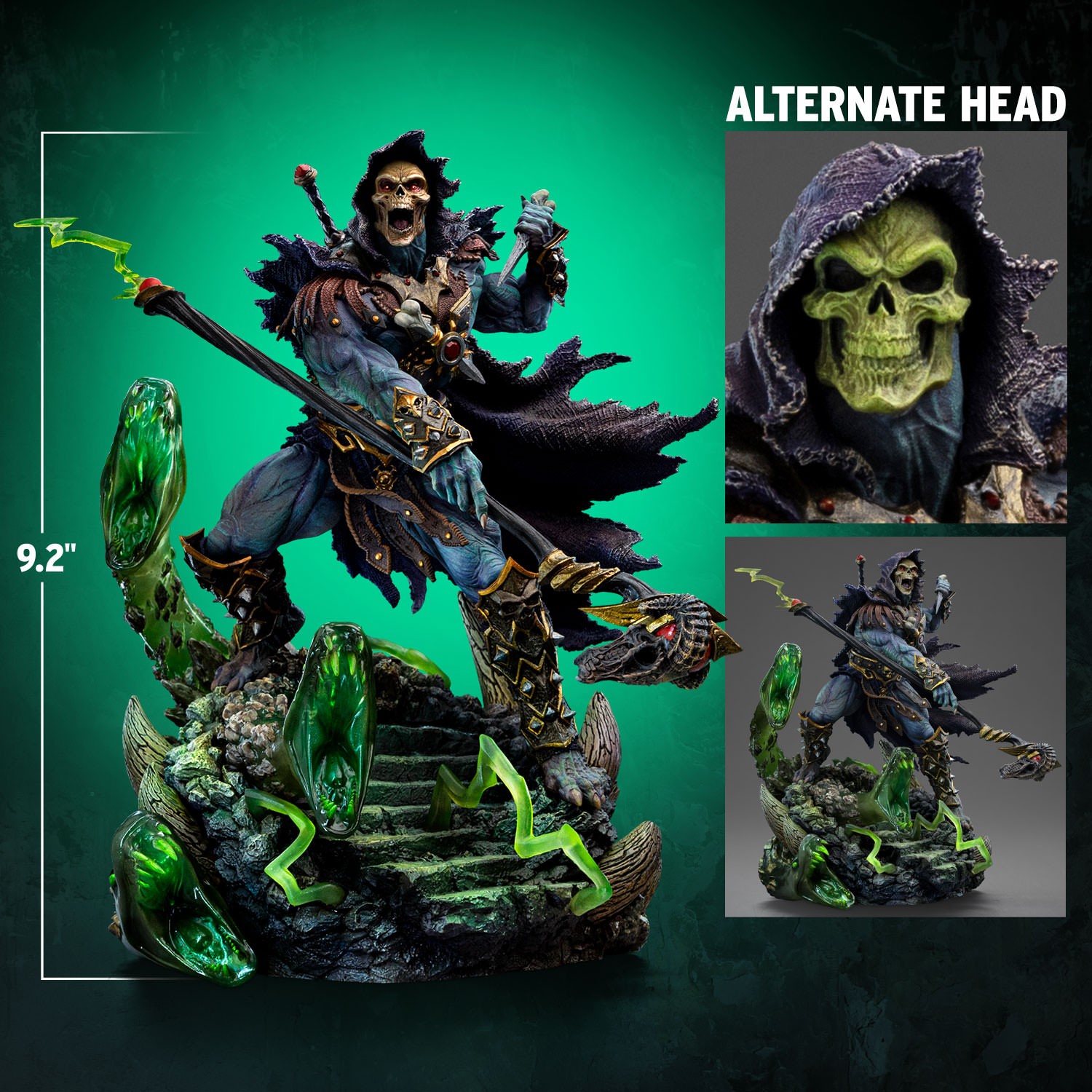 Skeletor Unleashed Deluxe 1:10 Art Scale Statue by Iron