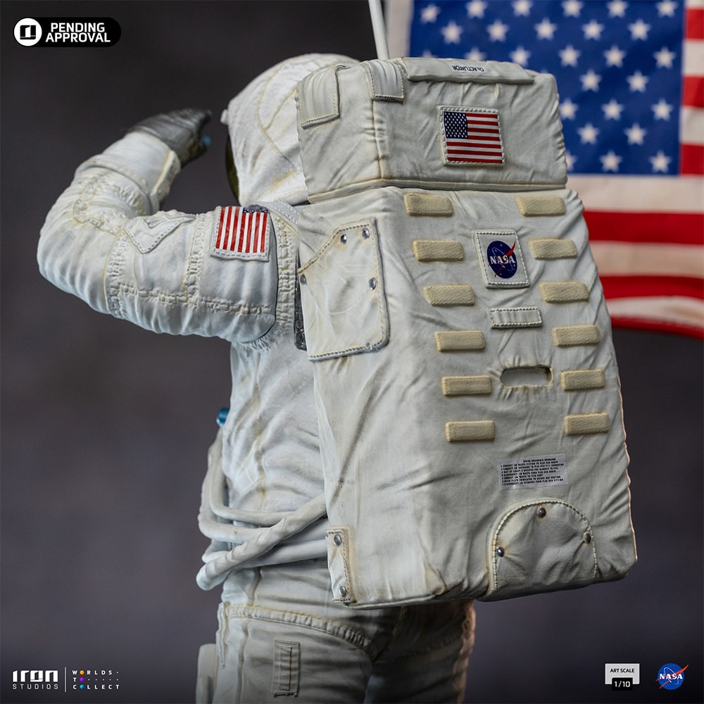 NASA Apollo 11 Astronaut 1:10 Scale Statue  (Prototype Shown) View 4