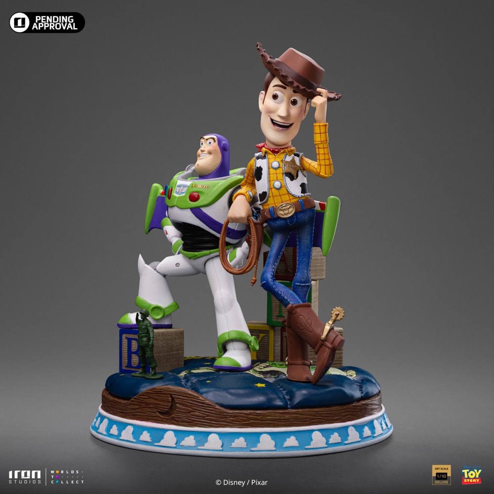 最高 Statue Scale 1:10 Deluxe Woody & Buzz by Studios Iron アメコミ