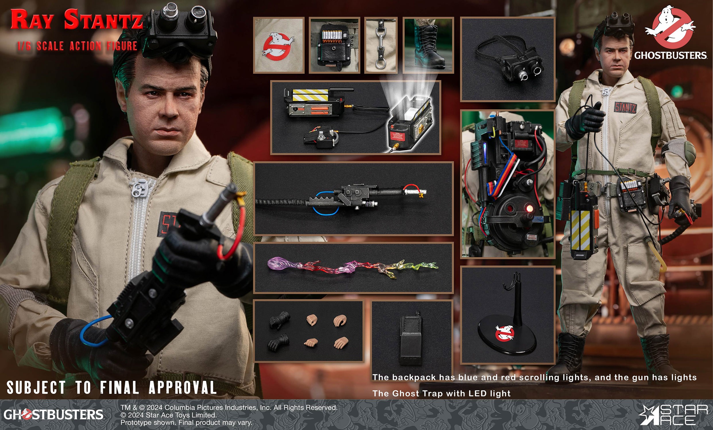 Ghostbusters Ray Stantz Sixth Scale Figure  (Prototype Shown) View 13