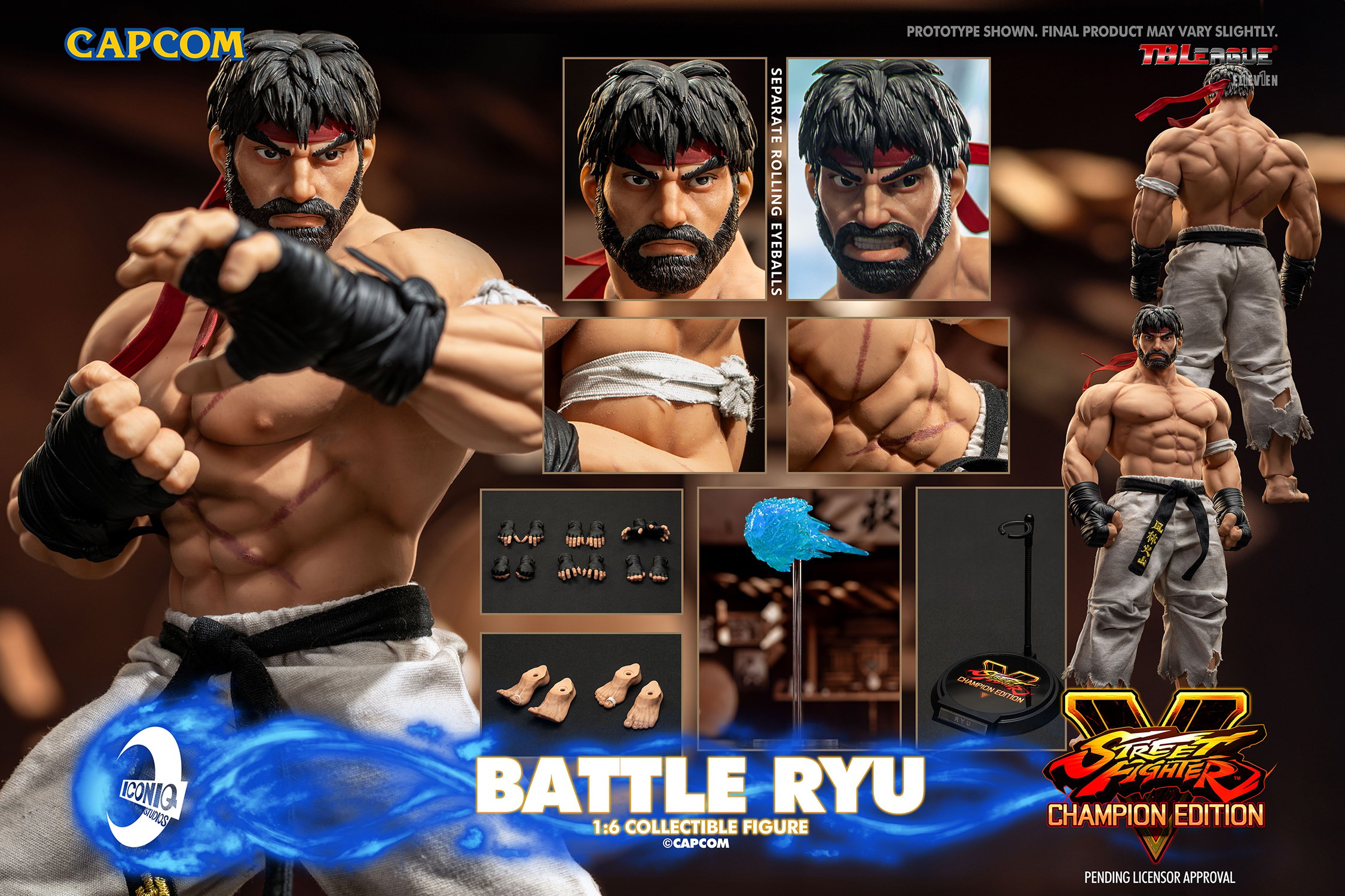 Street Fighter Battle Ryu Sixth Scale Figure  (Prototype Shown) View 22