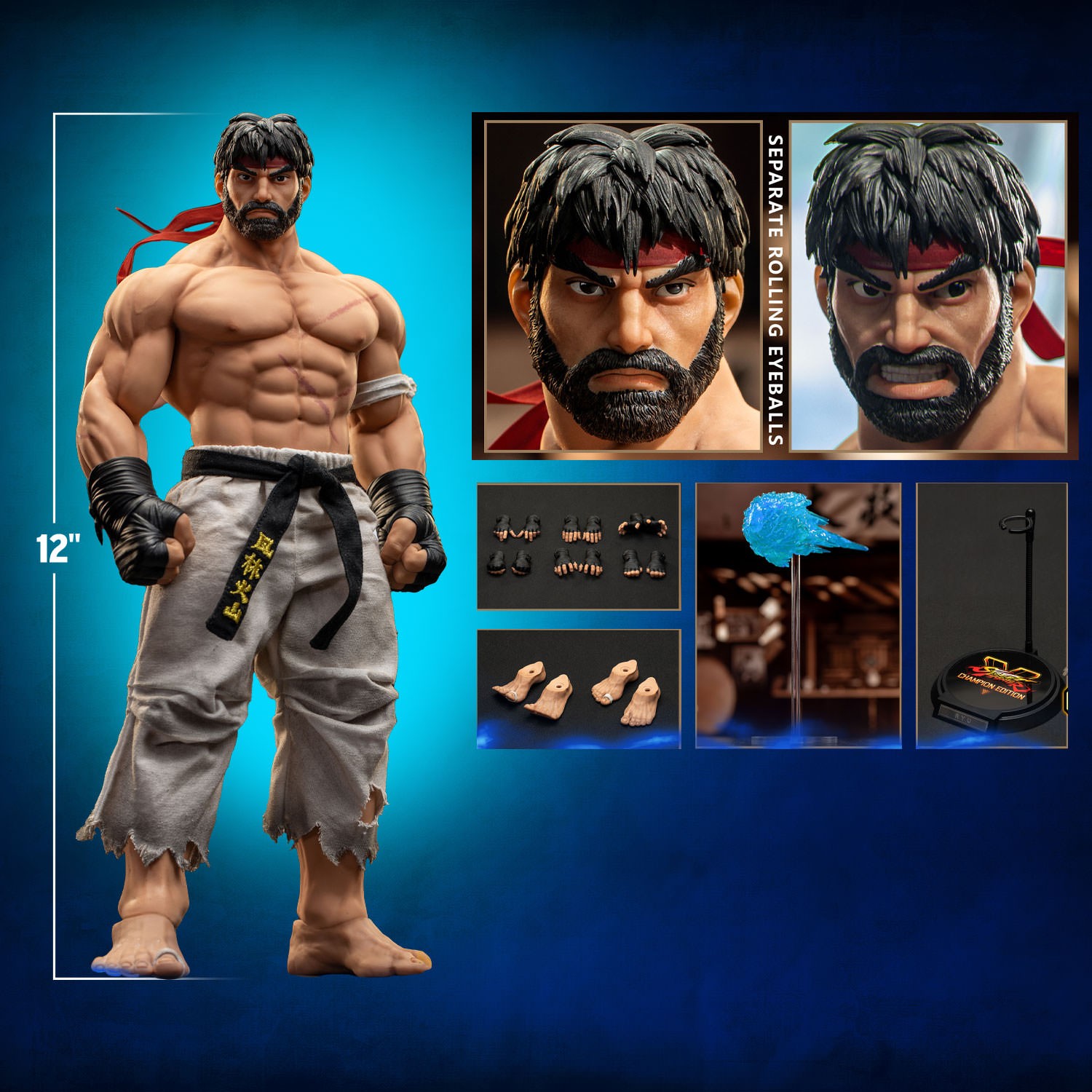 Battle Ryu Sixth Scale Figure by Iconiq Studios | Sideshow Battle Ryu Sixth Scale Figure by Iconiq Studios | Sideshow