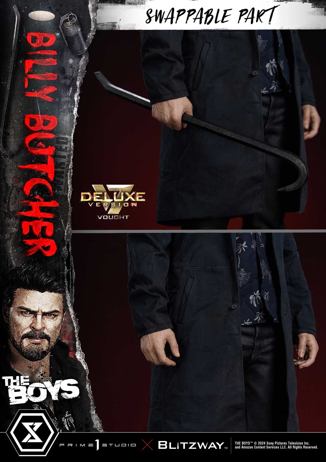 The Boys William "Billy" Butcher (Deluxe Version) Quarter Scale Statue  (Prototype Shown) View 8
