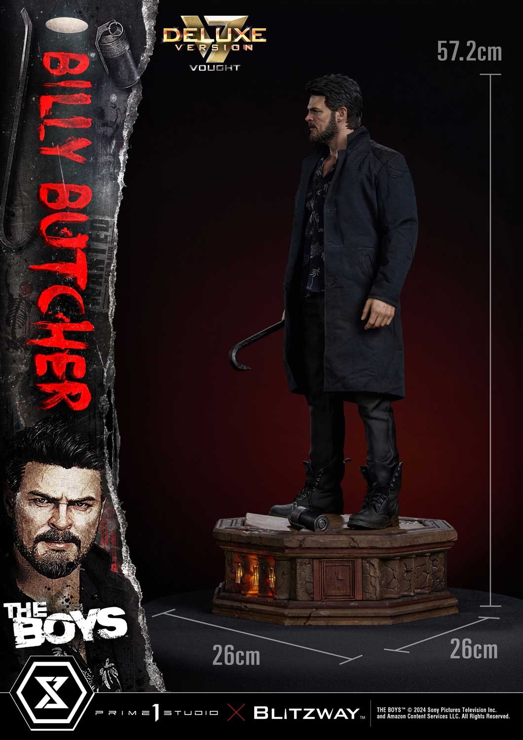 The Boys William "Billy" Butcher (Deluxe Version) Quarter Scale Statue  (Prototype Shown) View 11