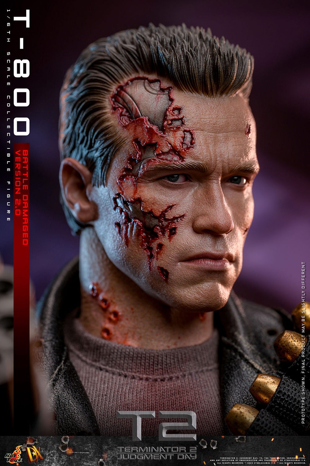 T-800 (Battle Damaged Version 2.0) Sixth Scale Figure by Hot