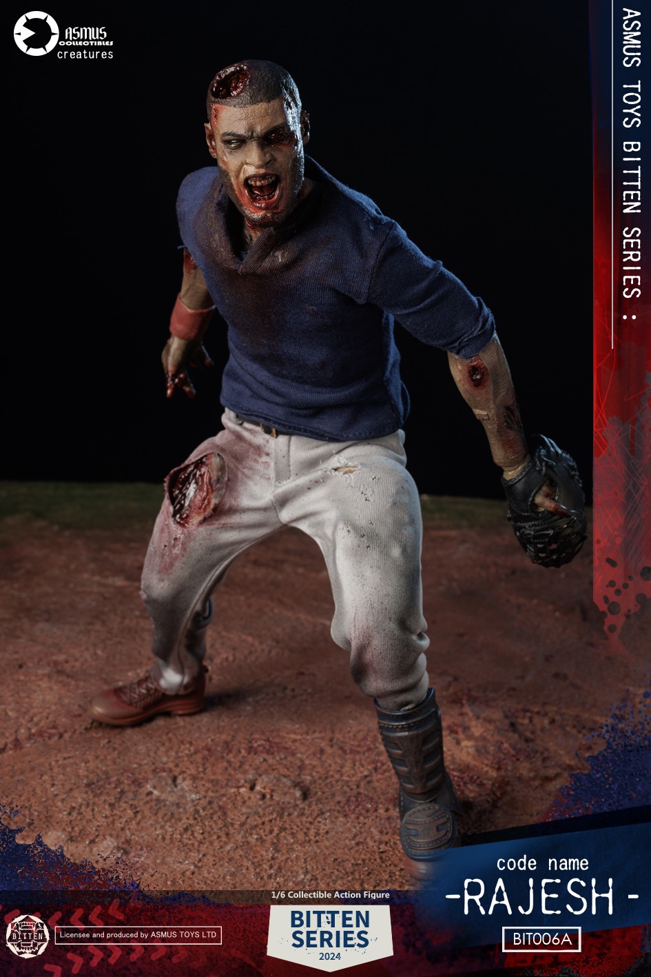 Bitten Bitten: Rajesh Sixth Scale Figure  (Prototype Shown) View 5