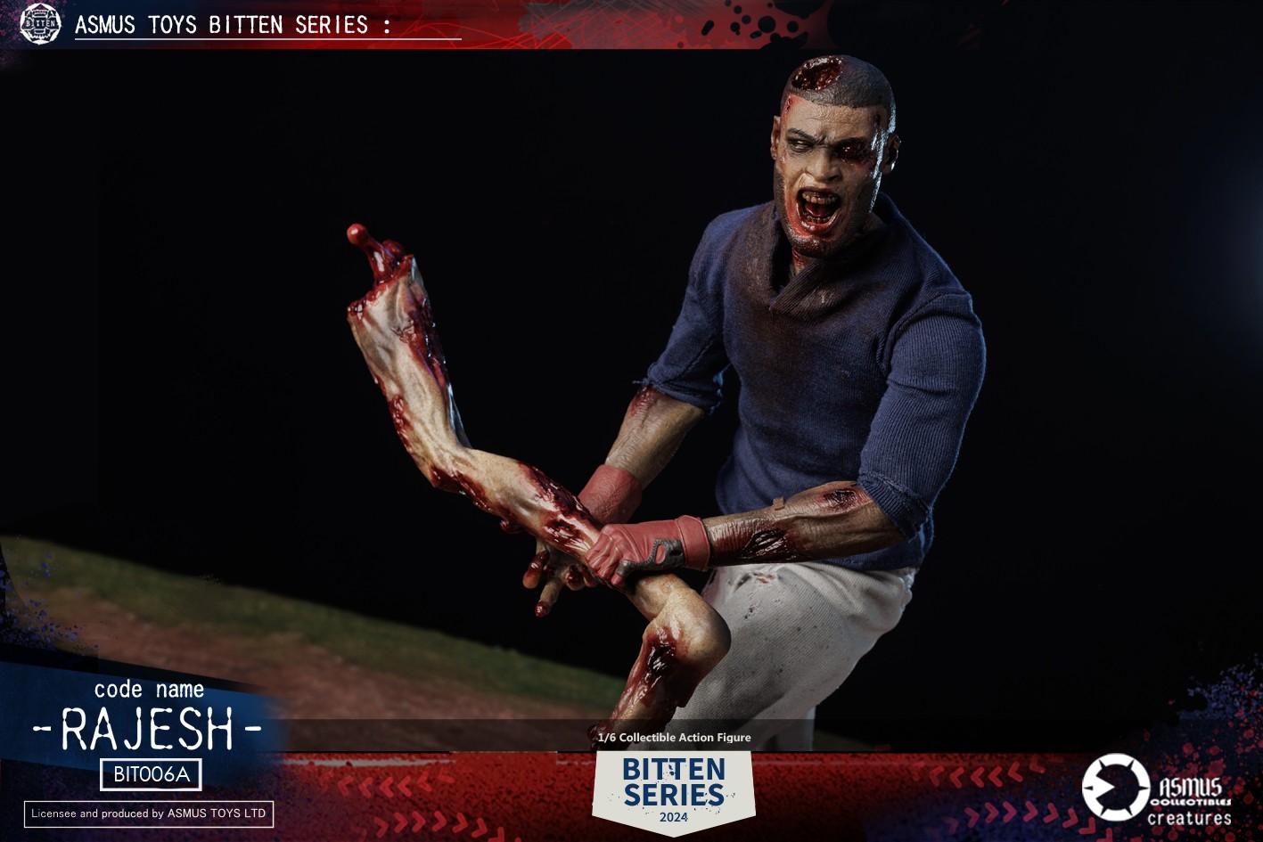 Bitten Bitten: Rajesh Sixth Scale Figure  (Prototype Shown) View 13
