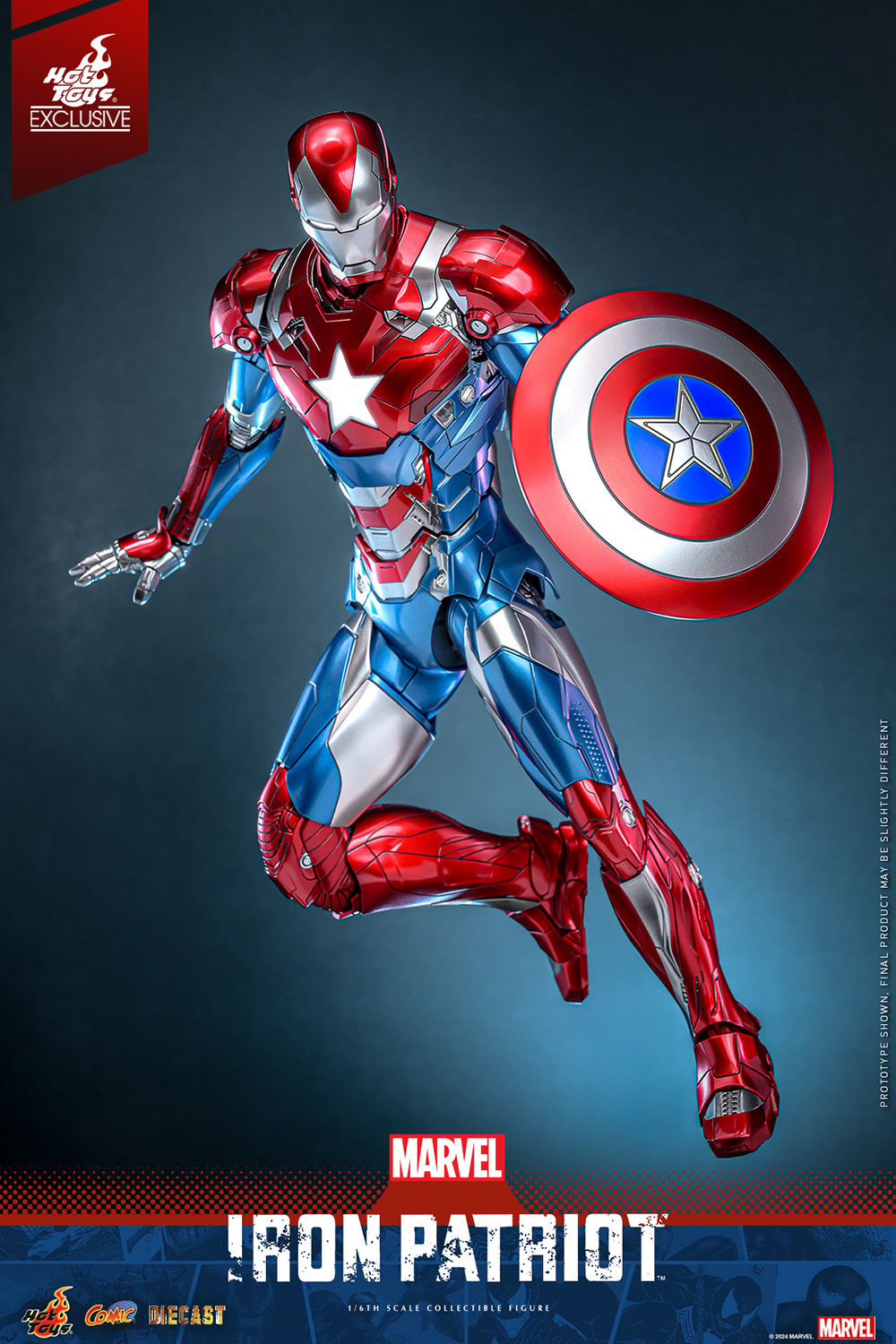 Marvel Iron Patriot Sixth Scale Figure  (Prototype Shown) View 12