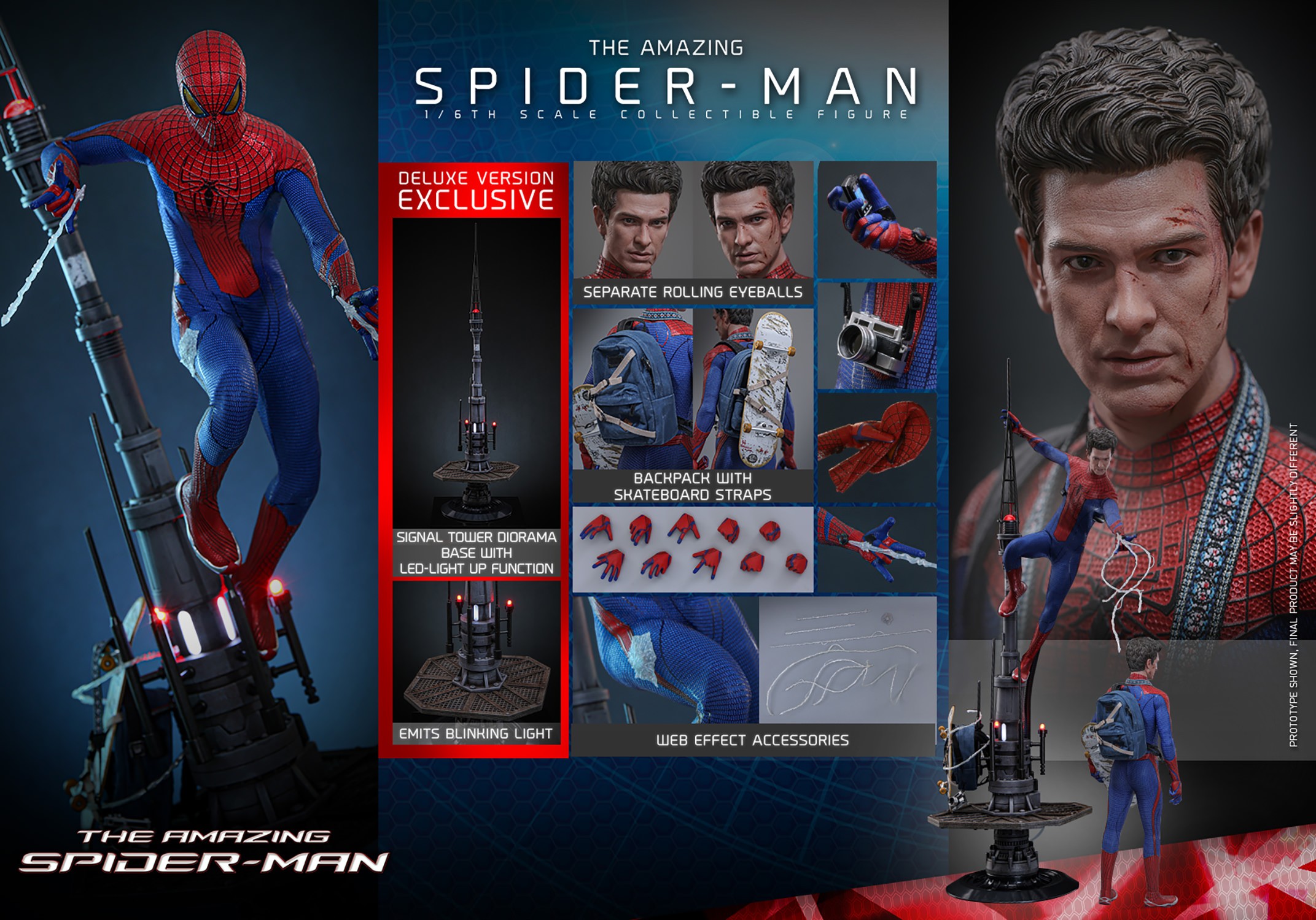 Marvel The Amazing Spider-Man (Deluxe Version) Sixth Scale Figure  (Prototype Shown) View 22