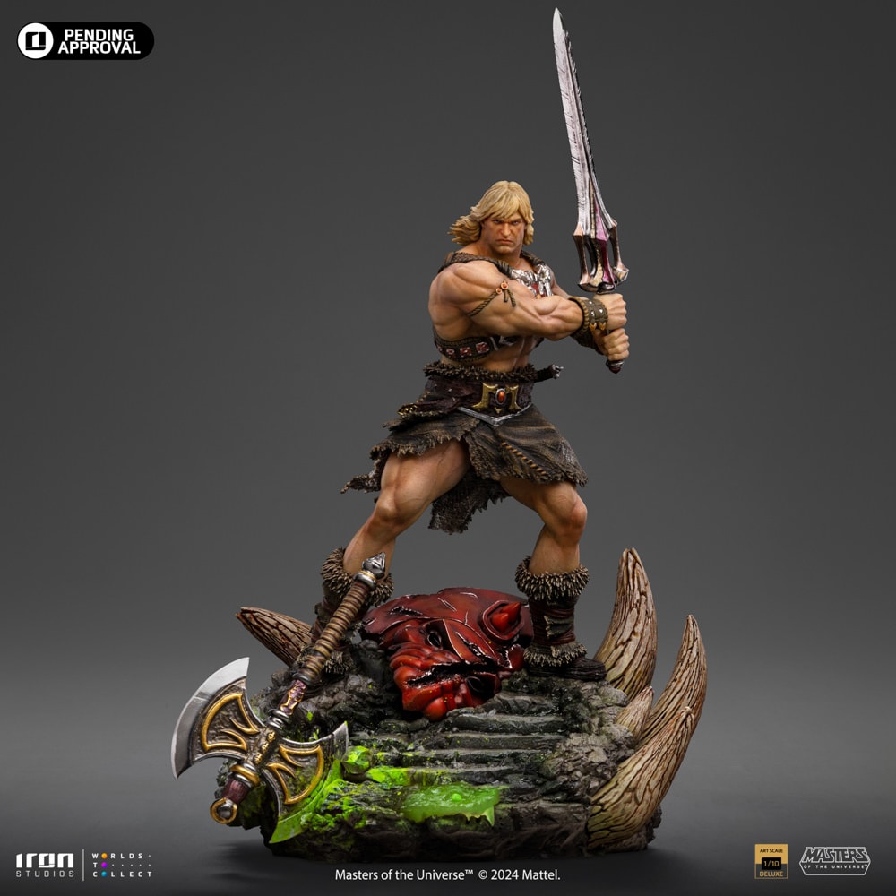 Masters of the Universe He-Man Unleashed Deluxe 1:10 Scale Statue  (Prototype Shown) View 11