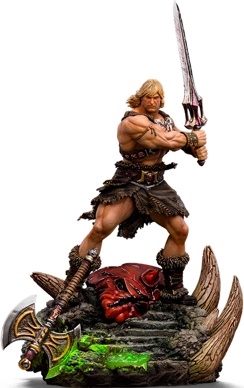 Masters of the Universe He-Man Unleashed Deluxe 1:10 Scale Statue  (Prototype Shown) View 15