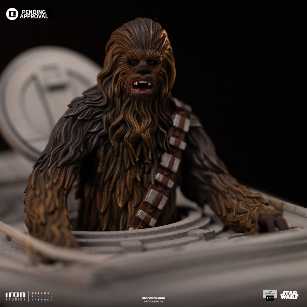 Star Wars AT-ST and Chewbacca Statues  (Prototype Shown) View 4