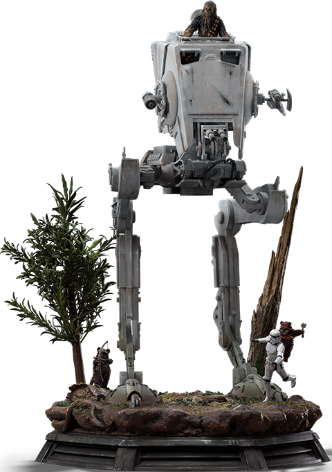 Star Wars AT-ST and Chewbacca Statues  (Prototype Shown) View 16