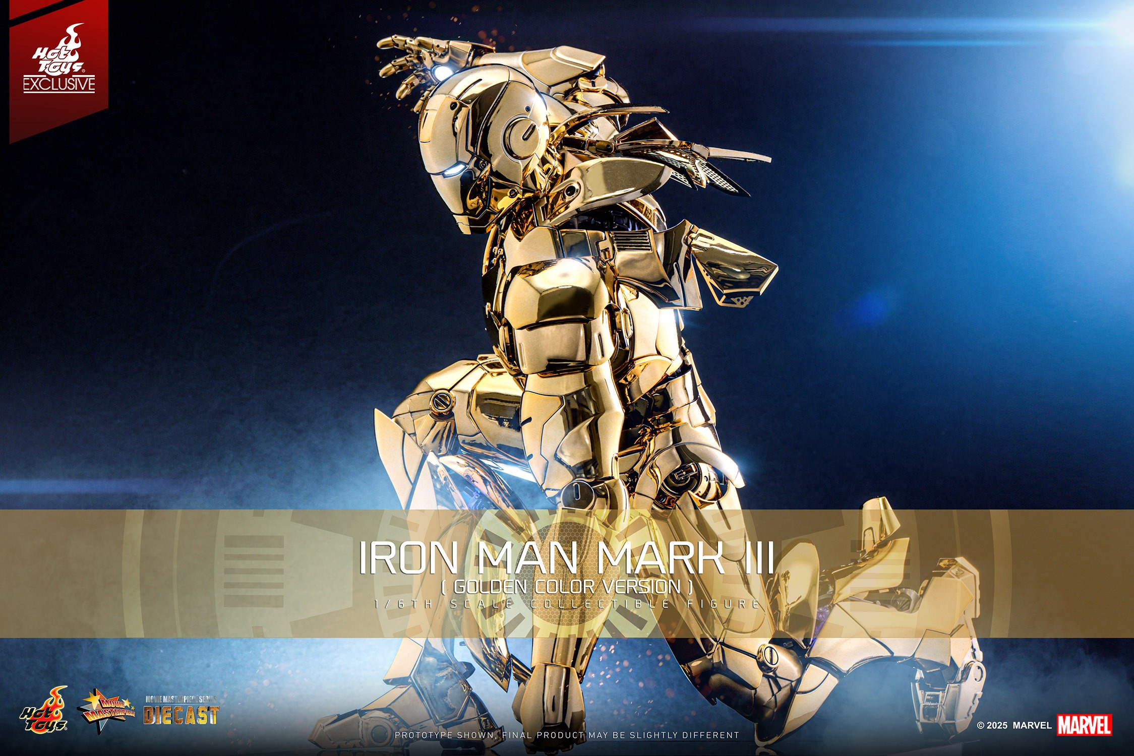 Iron Man Mark III (Golden Color Version) Sixth Scale Figure