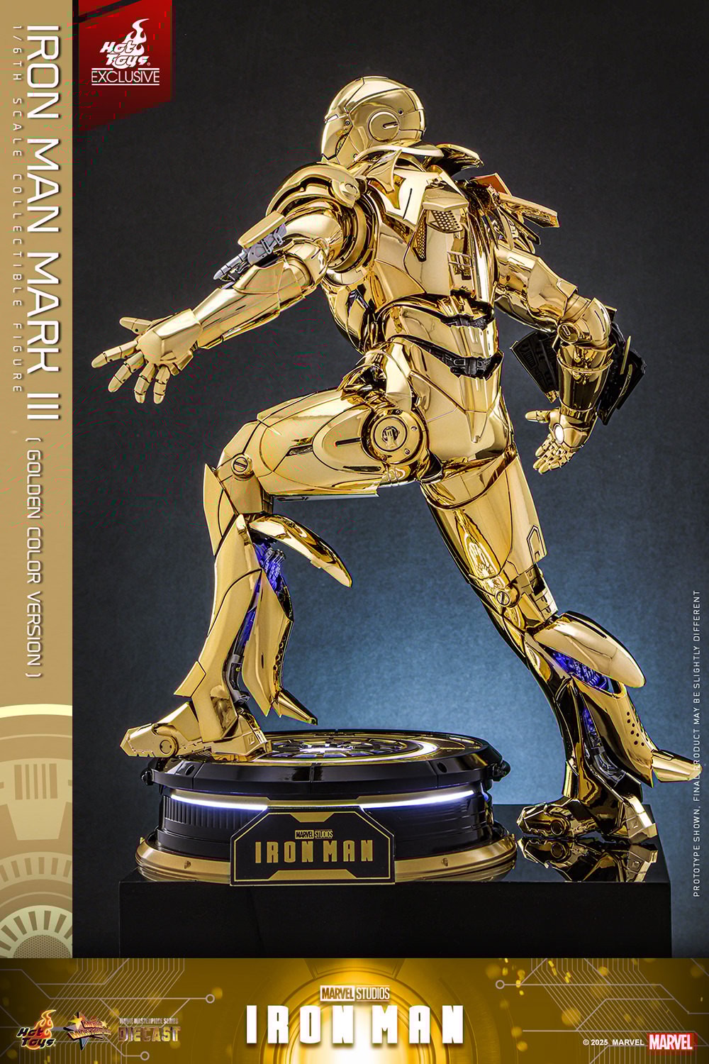 Iron Man Mark III (Golden Color Version) Sixth Scale Figure by Hot